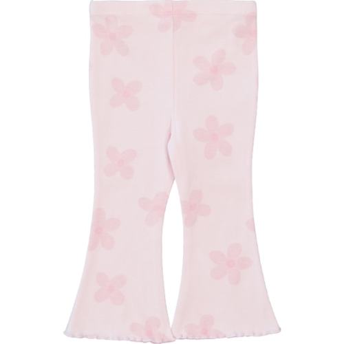 Light Pink Baby Printed Rib Flare Pant | Best&Less™ Online