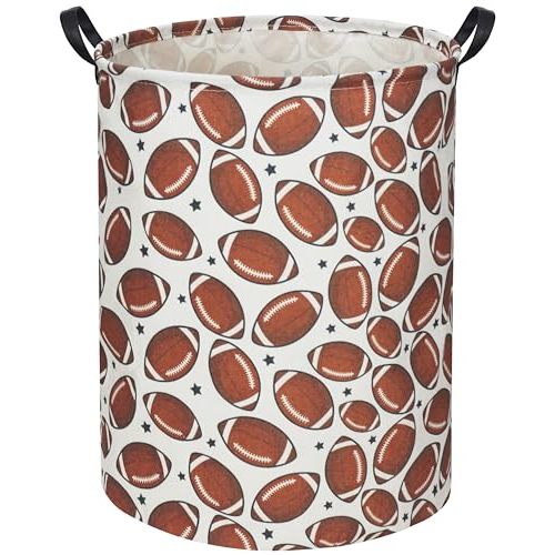 TIBAOLOVER Football Kids Laundry Basket Baby Hamper Toy Storage Bin for Boys Room Decor Baby Nursery Hamper Gift Baskets