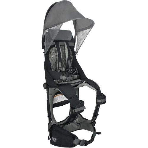 WIPHA Hiking Backpack Carrier, Lightweight Toddler Shoulder Carrier with Sun Shade, Saddle Toddler Backpack for Kids 6 Months to 4 Years Old