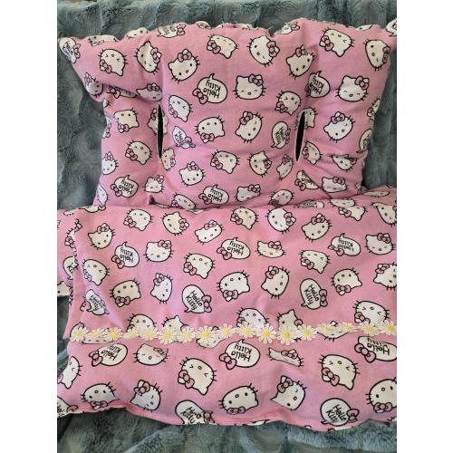 Handmade Hello Kitty Shopping Cart Cover: Padded Baby Seat Protector
