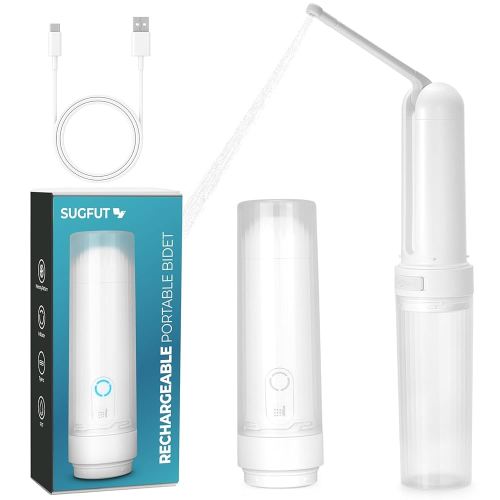 Portable Bidet for Travel USB-C Rechargeable Travel Handheld 3 Pressure Options Portable Bidet for Women/Men High Pressure IPX7 Waterproof Electric Personal Hygiene Cleaning