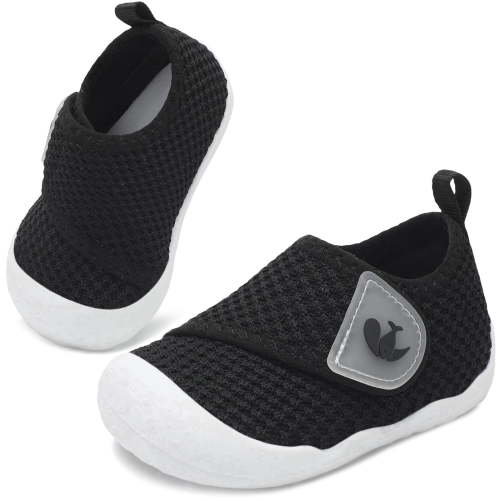 JOINFREE Baby First Walking Shoes for Boys Girls Infant Wide Barefoot Crib Shoe Lightweight