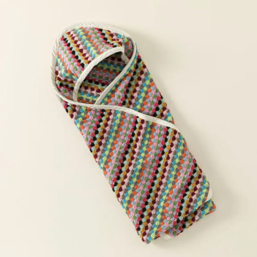 Uncommon Goods | Super Plush Confetti Baby Swaddle Towel | Baby