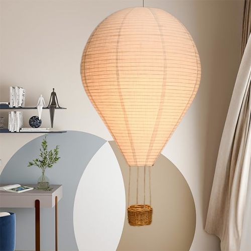 oetmilc 1PCS Hot air balloon decorations16inch Handmade Hot air balloon Lantern Hanging Decor Pendant Light Shade Suitable for Decorating Children's Rooms Corridors and Living Rooms decorations