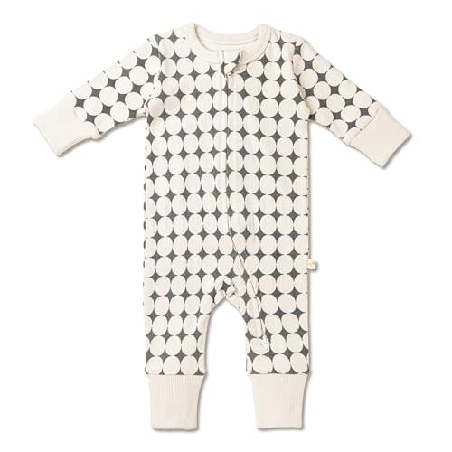 MakeMake Organics GOTS Certified Organic Baby Clothes 2-Way zip romper Footie Infant Gender Neutral Baby Boy Girls