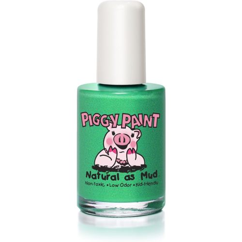 Piggy Paint Nail Polish, Non-Toxic, Natural, Vegan - Shimmer Green