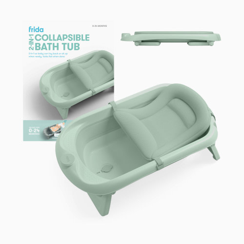 Frida Baby 2-in-1 Collapsible Bath Tub - Sage
