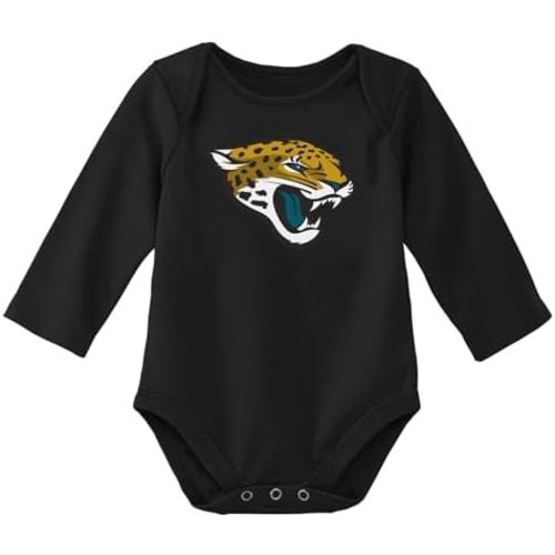 Outerstuff NFL Newborn & Infants 0-24 Months Official Primary Logo Long Sleeve Creeper Bodysuit Romper