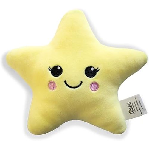 KINREX Star 2 Sides Plush Stuffed Toy - Kid Stuffed Star Toy - Measures 6" – 15.2 cm.