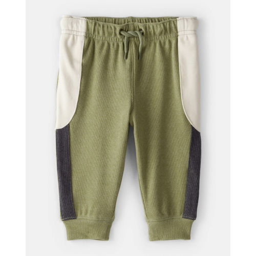 Baby Boy Colorblock Joggers - Green/White - Carter's | Carter's