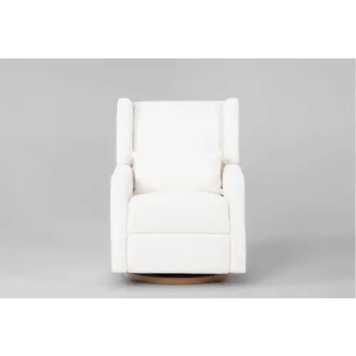 Aletta Cream Boucle 39" Nursery Power Swivel Glider Recliner