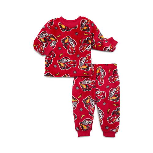 Pixar Cars Baby Long Sleeve Cozie All Over Print Crewneck Sweatshirt with Matching Jogger Pant, 2-Piece, Sizes 0/3M-24M