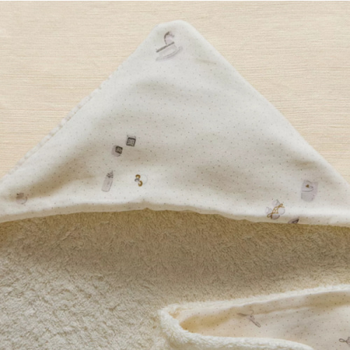 HOODED BABY BATH TOWEL