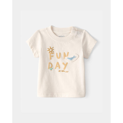 Baby 'Fun Day At Sea' Graphic Tee - Ivory