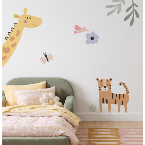 Big Safari Animals Wall Decals