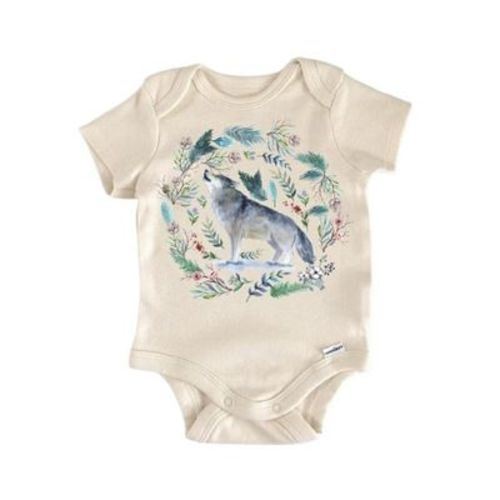 Wolf Wolfpack Wolves Newborn Baby Onesie® Bodysuit GS1 Multicolor 0-3M