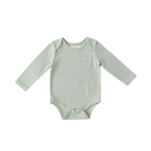 Garment Dye Long Sleeve One-Piece - Sea