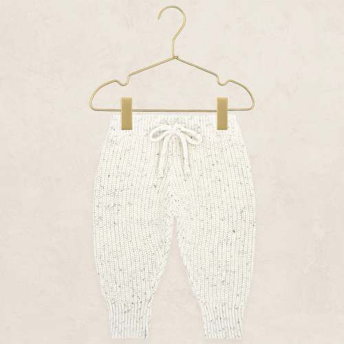 Knit Jogger Pant - Cream Speckle