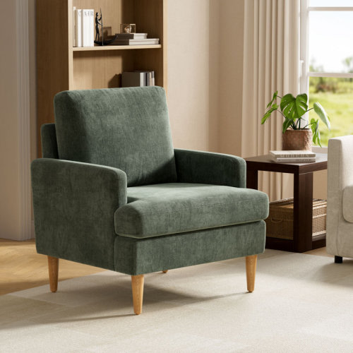George Oliver Clancy Armchair With Solid Wood Legs & Reviews | Wayfair