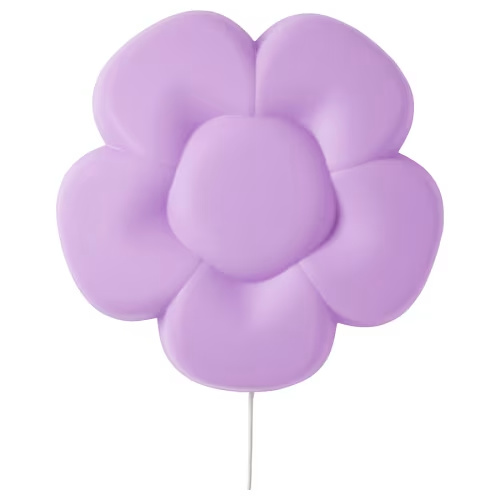 UPPLYST
LED wall lamp, flower lilac