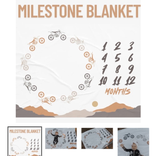 Sunset Cruise Milestone Blanket | Strictly Wild