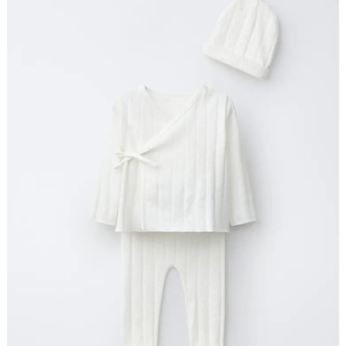 NEWBORN APPLE PRINT SET - Oyster-white | ZARA United States