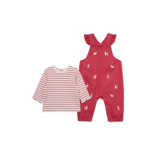 Puppies Overalls & T-Shirt Set
