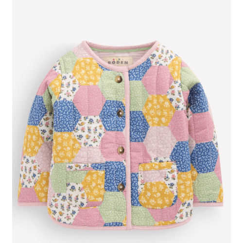 Quilted Jacket - Multi Patchwork Print | Boden USA