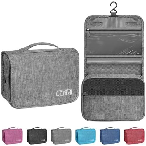 Hanging Toiletry Bag, Waterproof Travel Makeup Cosmetic Bag Multifunctional Travel Organizer for Women and Men