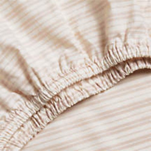 Frenchie Dusty Blush 100% Organic Cotton Baby Crib Fitted Sheet by Leanne Ford