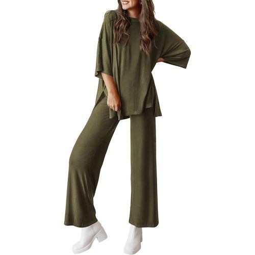 PRETTYGARDEN Two Piece Sets For Women Summer Fashion Lounge Matching Set 2025 Travel Vacation Airport Outfits Clothing