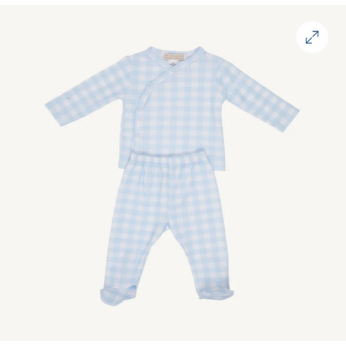 Cameron Cross-Front Set - Buckhead Blue Gingham