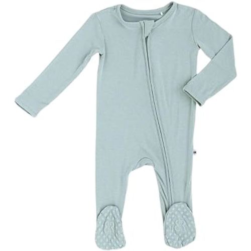 Bums & Roses Bamboo Baby Footies | Soft Spandex and Viscose from Bamboo | Two-way Zipper for Easy Change