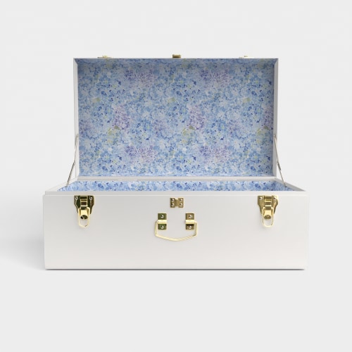 Girl Grand Trunk | Best Seller - White / Nantucket Blooms / Embroidery