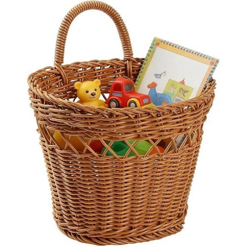 Wall Basket Decor | Vegetable Organizer Storage | Artificial Wicker Wall Fruit Basket,for Kitchen Laundry Nursery Office Pantry Room Sink Wedding