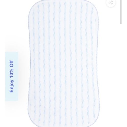 Blue Twirls Burp Cloth