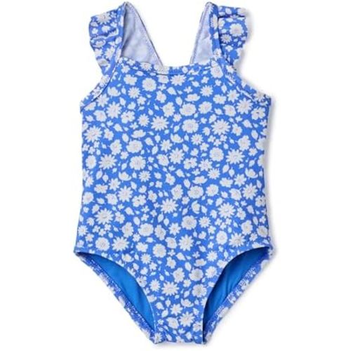 Amazon Essentials Baby Girls' One-Piece Frill Swimsuit
