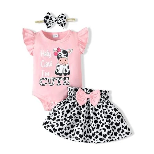 SUNNY PIGGY Baby Girl Clothes Newborn Dress Infant Romper Sleeveless Summer Outfit Cute Toddler Clothing Skirt Set