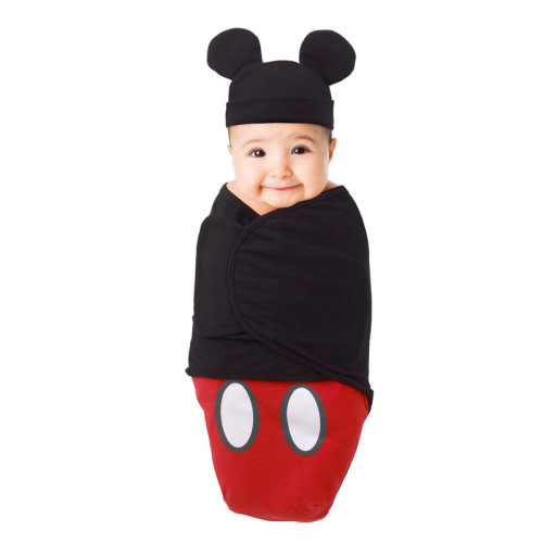 Disney Mickey Mouse 100% Cotton Knit Fitted Swaddle & Reviews | Wayfair