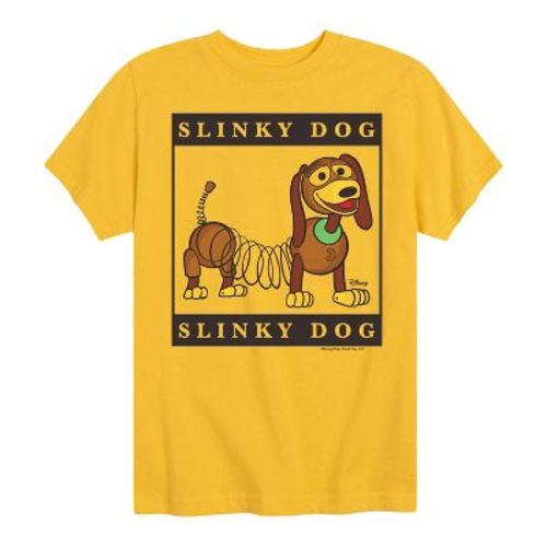 Boys' Disney Type Block Slinky Short Sleeve Graphic T-Shirt - Yellow - 2T