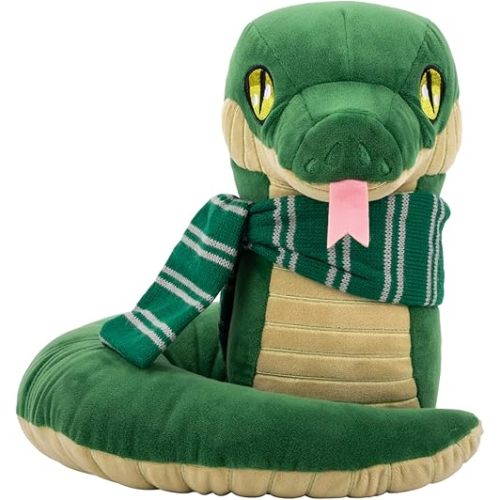 Jazwares Warner Bros. Discovery Harry Potter 10-Inch Slytherin Snake - Super-Soft and Huggable Plush Toy - Official Licensed Plush - All Ages