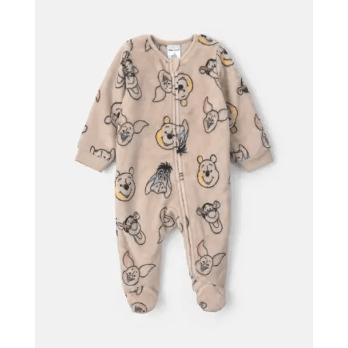 Baby 2-Way Zip Disney© Winnie The Pooh Cozy Sleep & Play Pajamas - Brown | Carter's