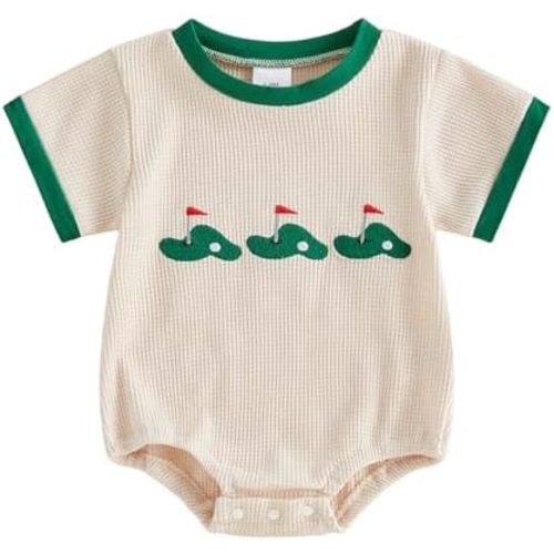 Newborn Baby Boy Girl Summer Clothes Funny Print Sweatshirt Romper Oversized Infant Short Sleeve Bodysuit