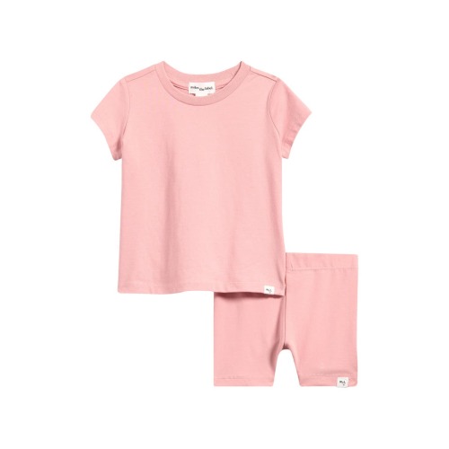 Rose Basics T-Shirt & Bike Shorts Set