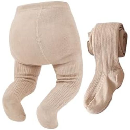 Zando Cozy Baby Tights - Soft Cotton Infant Leggings for Girls