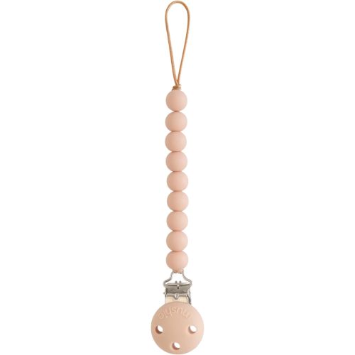 mushie 100% Silicone Baby Pacifier Clip BPA Free | Hera (Blush)