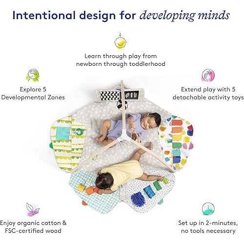 LOVEVERY | The Play Gym | Award Winning For Baby , Stage-Based Developmental Activity Gym & Play Mat for Baby to Toddler