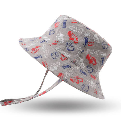 JANGANNSA Summer Baby Boys Hat Sun Protect Bucket Hat for Girls Wide Brim Cotton Beach Cap