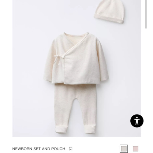 NEWBORN SET AND POUCH - Beige marl | ZARA United States
