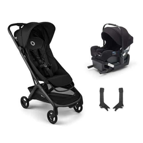 Bugaboo Butterfly 2 Travel Stroller Travel System - Turtle Air Shield by Nuna Car Seat - Black